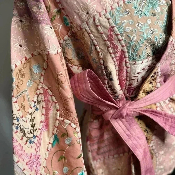 BNWT MES DEMOISELLES Kimono New Zen Legendary patchwork kimono - Picture 8 of 12